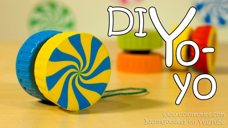 How To Make A Yo-Yo - Easy Way of DIY Yoyo Made Out Of 2 Plastic Caps