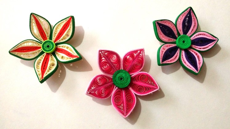 How To Make Beautiful 3D Flower Using Paper Art Quilling