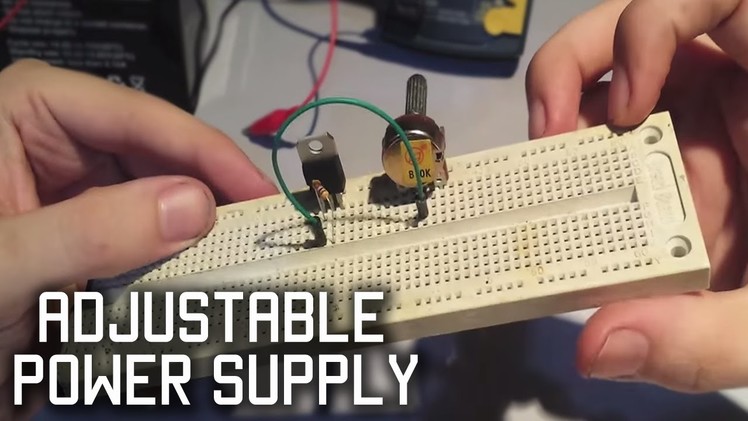 Make a simple adjustable power supply LM317