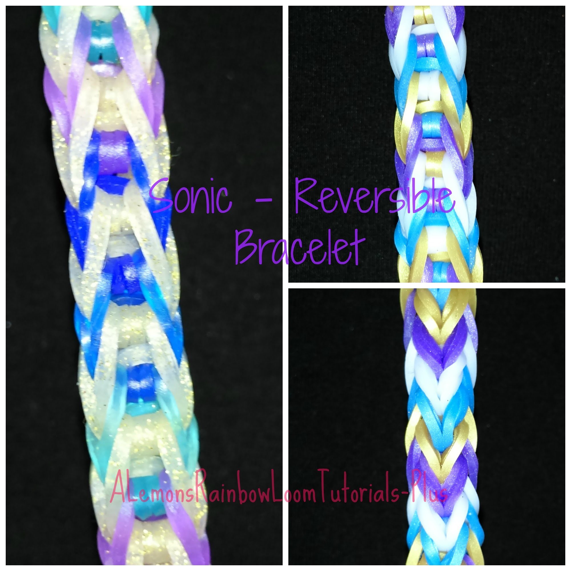 Rainbow Loom - Sonic Bracelet (Reversible) | How to