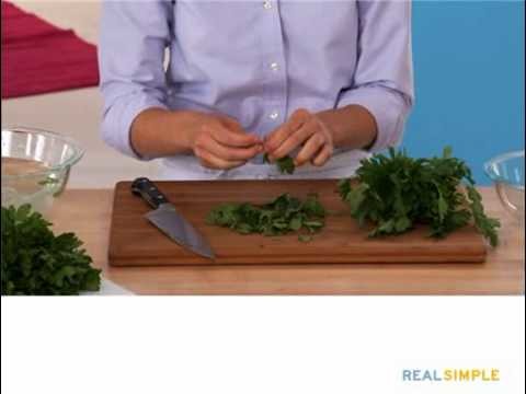 Real Simple How To: Clean, Chop, and Store Parsley Video