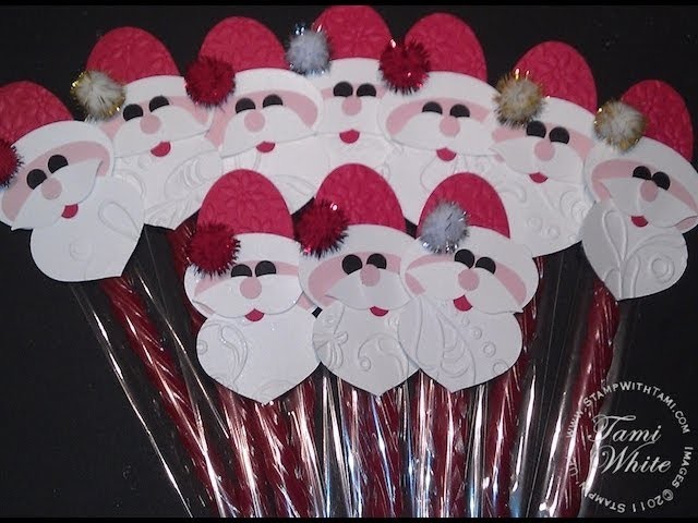 Santa on a Twizzler - Christmas Candy Treats