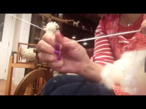 Spinning alpaca with no picking carding or combing