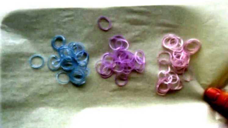 Testing of the new uv loom bands made by diy
