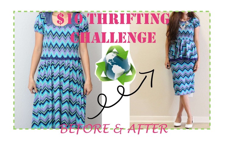Thrifted Transformations DIY Peplum Shirt and Skirt Set