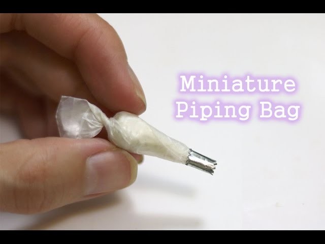 Tutorial: Piping bag - Miniature food Polymer Clay
