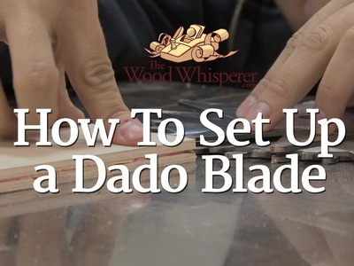 TWWMini - How to Set Up A Dado Blade