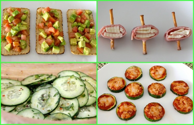 4 HEALTHY + EASY SNACK.LUNCH IDEAS!