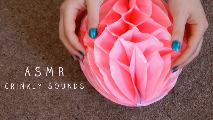 *ASMR Binaural* Crinkly Sounds | Plastic, Brown Paper, Tissue Paper Ball | No Talking
