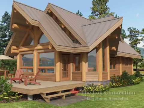 Cascade stacked log home by The Log Connection
