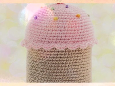 Cupcake ~ Crocheted Toilet Paper Cover