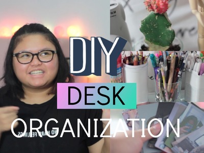 D.I.Y Desk Organization Pinterst Inspired #SIMPLEDIY