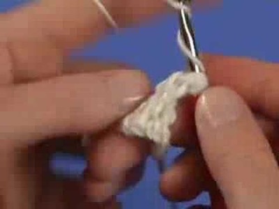 Decrease 2 open squares - learn Filet Crochet