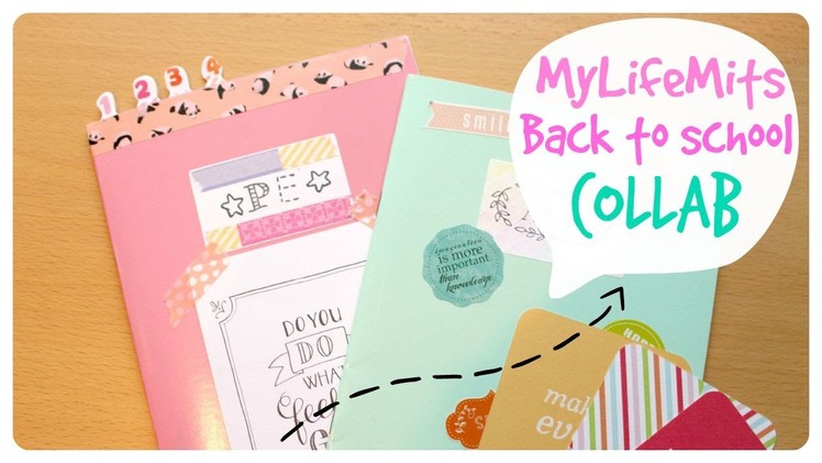 DIY Back to school: Customising Notebooks & Labels | Collab with MyLifeMits