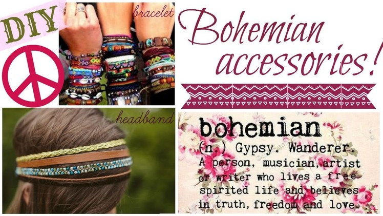 DIY.Bohemian jewellery! Boho accessories!