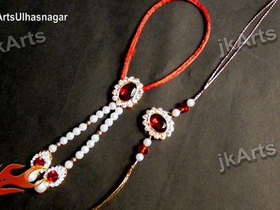 DIY  Diamond Lumba Rakhi for Raksha Bandhan | How to make |  JK Arts 616