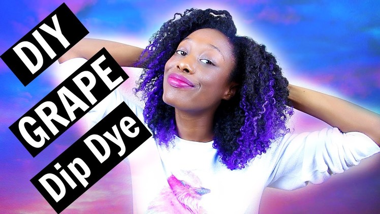 DIY Purple Dip Dyed Hair | Pravana Vivids | Tashalala