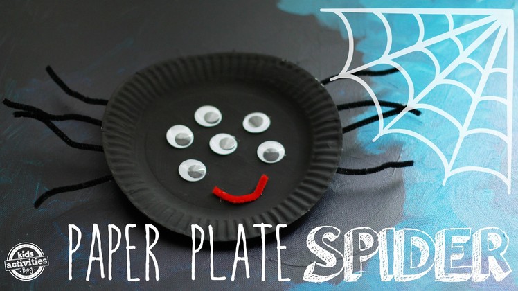 Easy Paper Plate Craft: Make a Spider!