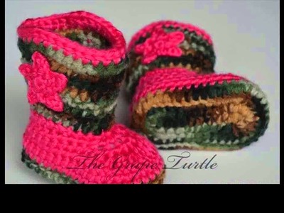 Free crochet pattern for baby booties