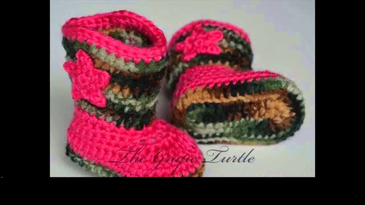 Free crochet pattern for baby booties