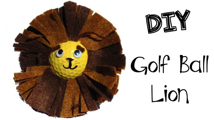 Golf Ball Lion DIY   Recycling Craft Series Craft Klatch