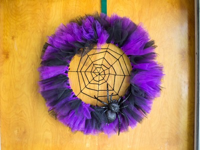 Halloween Spider Web Wreath