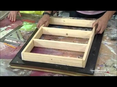 Home & Family - Making a DIY Picture Frame Makeup Vanity