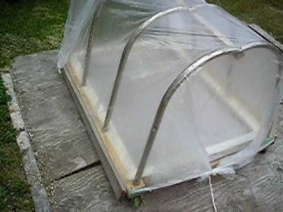 Homemade diy greenhouse made from scrap