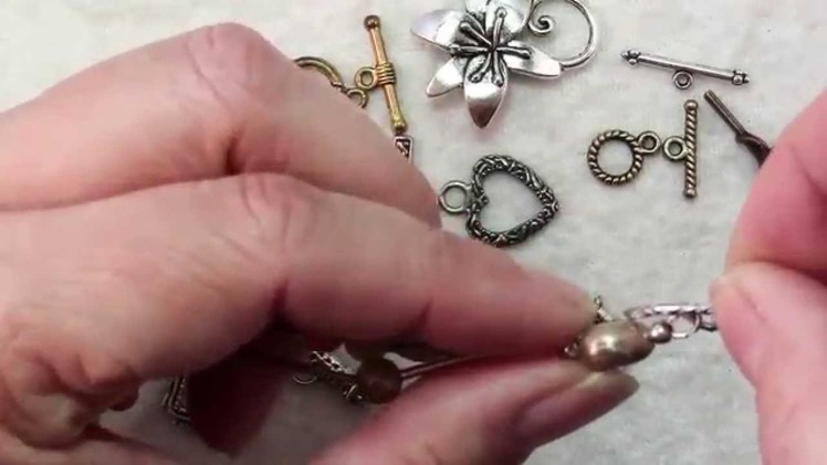 How To Attach A Toggle Clasp Findings