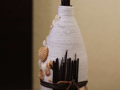 How To Create Summer Style Yarn Wrapped Bottles - DIY Home Tutorial - Guidecentral