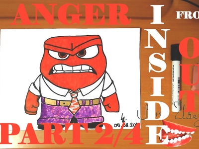 How to draw ANGER from INSIDE OUT Step by Step Easy,Disney characters|draw easy stuff|2.4