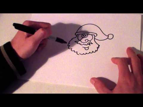 How to draw christmas decorations   how to draw santa claus