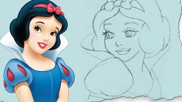 How to Draw Snow White by HooplaKidz Doodle | Step by Step | Drawing Tutorial
