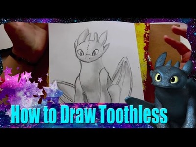 How to Draw TOOTHLESS from Dreamwork's How to Train Your Dragon - @dramaticparrot
