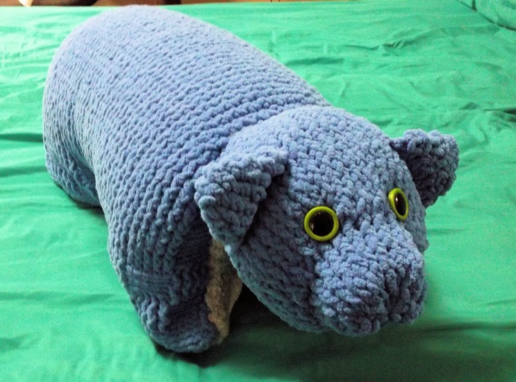 How to Loom Knit an Animal Pillow