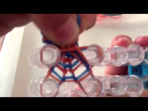 How to make a 4 pin Hexafish Rainbow Loom Bracelet