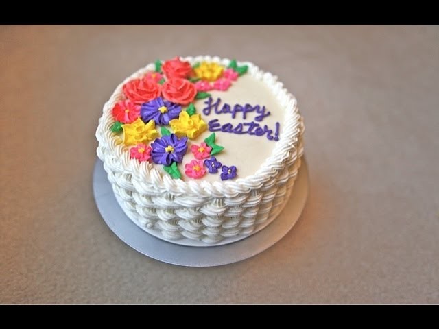 How to make a basket weave cake