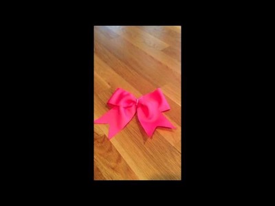 How to make a cheer bow