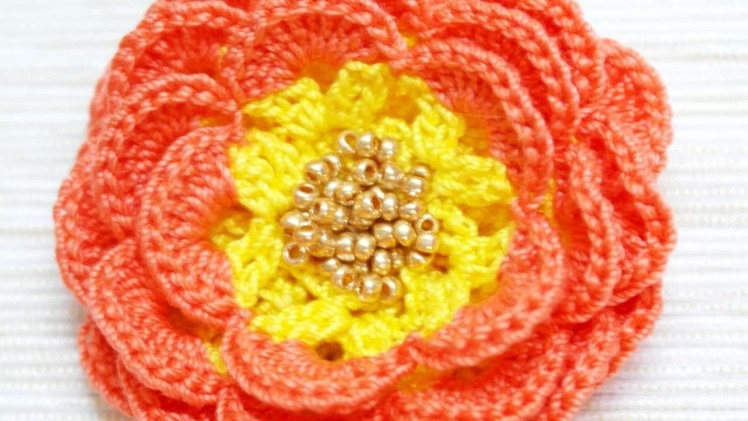 How To Make A Crocheted Orange Flower Brooch - DIY Crafts Tutorial - Guidecentral