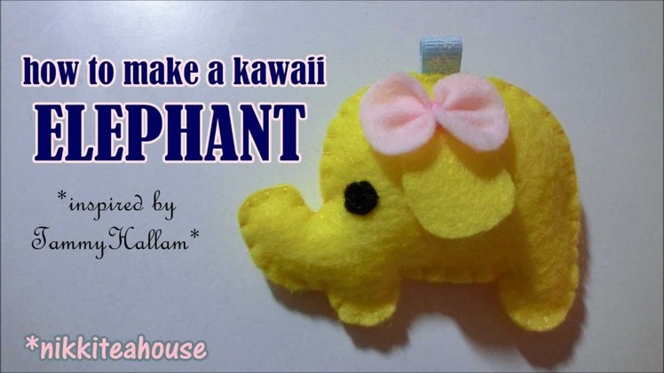 How to Make a Kawaii Elephant Plushie Tutorial