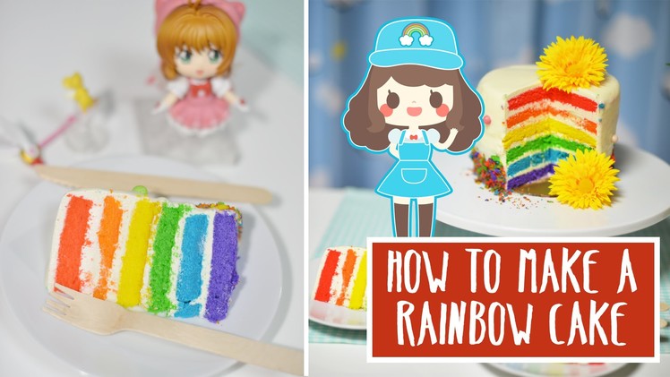 ★ How To Make A Kawaii Rainbow Cake + GIVEAWAY ★
