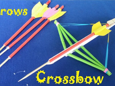 How to make a Paper Crossbow and Arrows | Creative toy