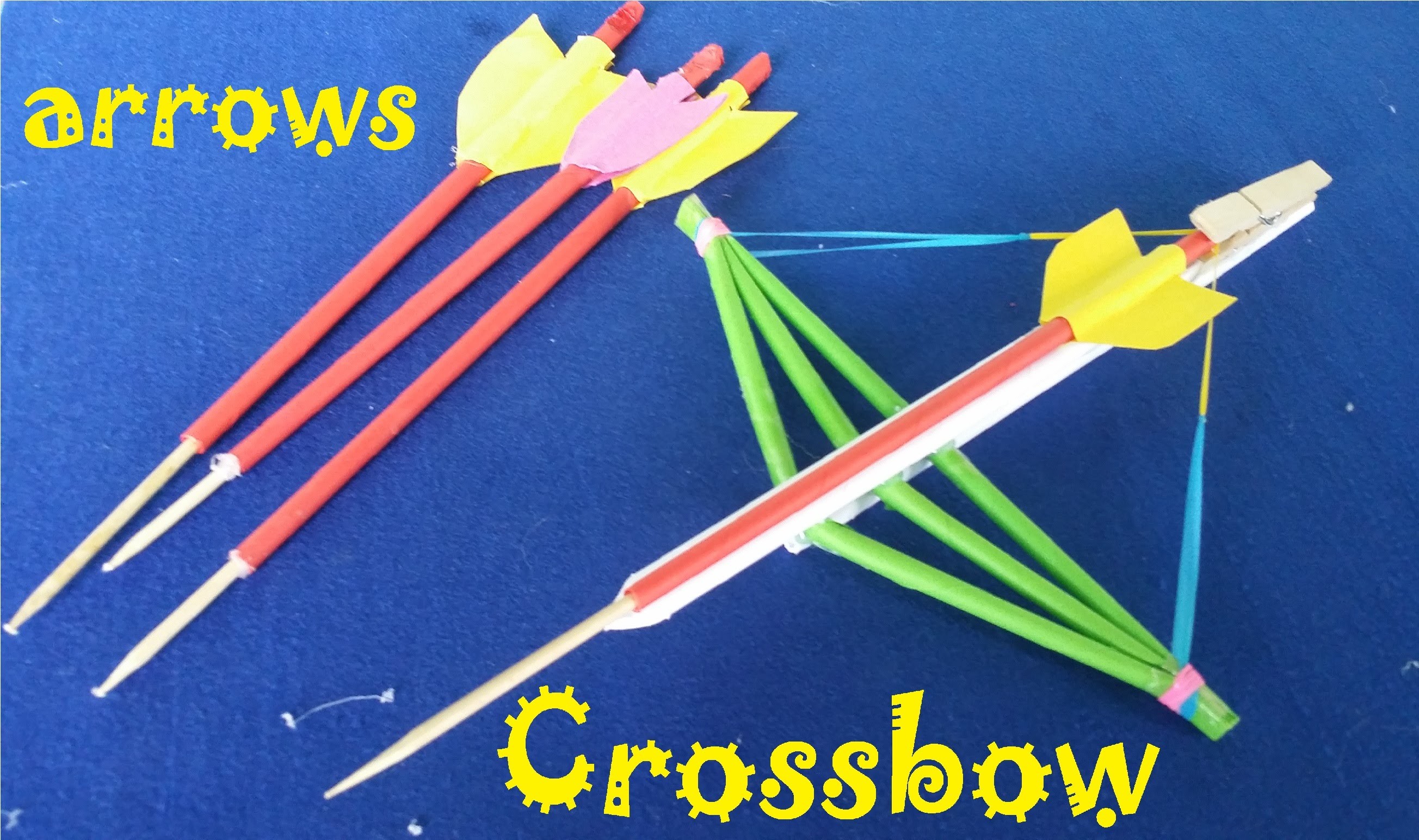 How To Make A Paper Crossbow And Arrows Creative Toy