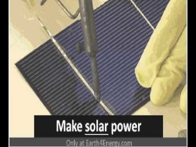 How to make solar cells