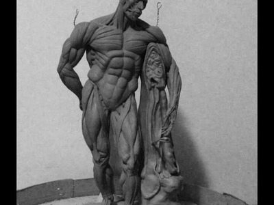 How to Sculpt Ecorche Hercules - Part 74 Finalizing  the flayed lion skin pedestal thingy