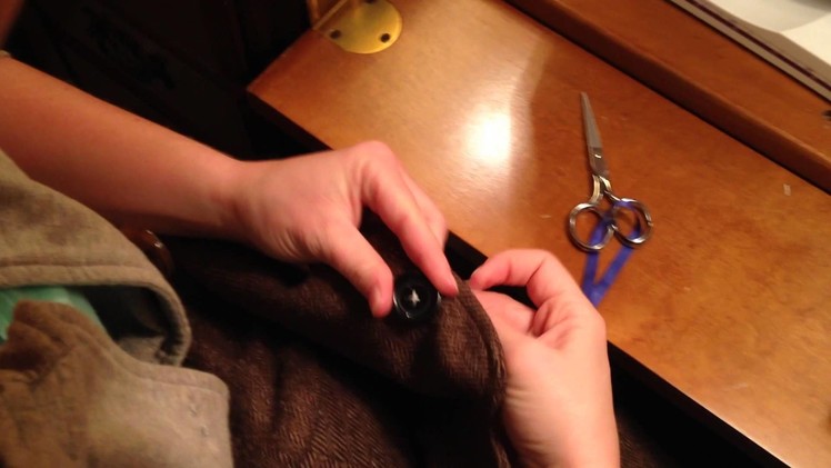 How to Sew a Suit Coat Button