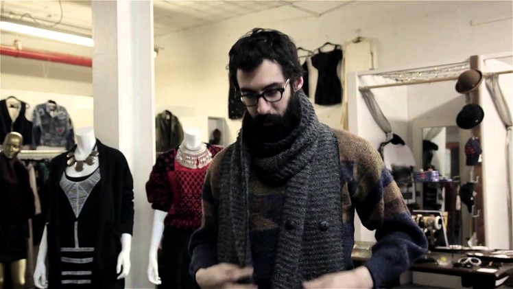 How to Tie a Hipster Scarf : Men's Outfit Ideas