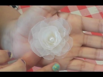 Make a Rose Flower from  an Eggs Carton.DIY. Recycle the eggs tray.