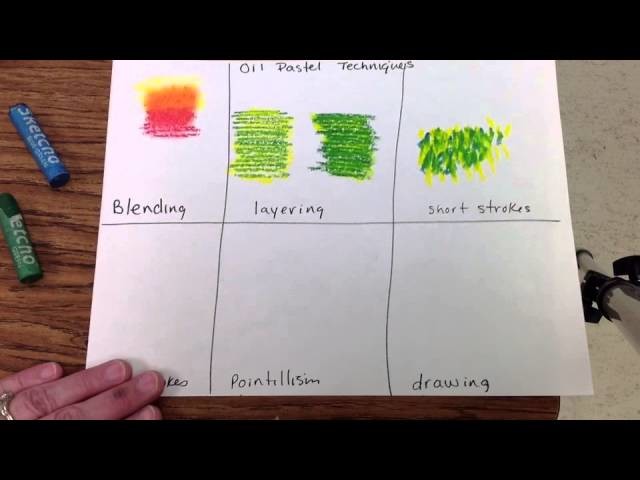 Oil Pastel techniques