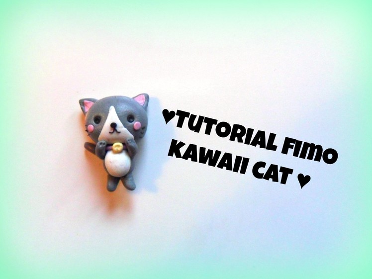 Polymerclay tutorial kawaii cat - Tutorial fimo gatto kawaii